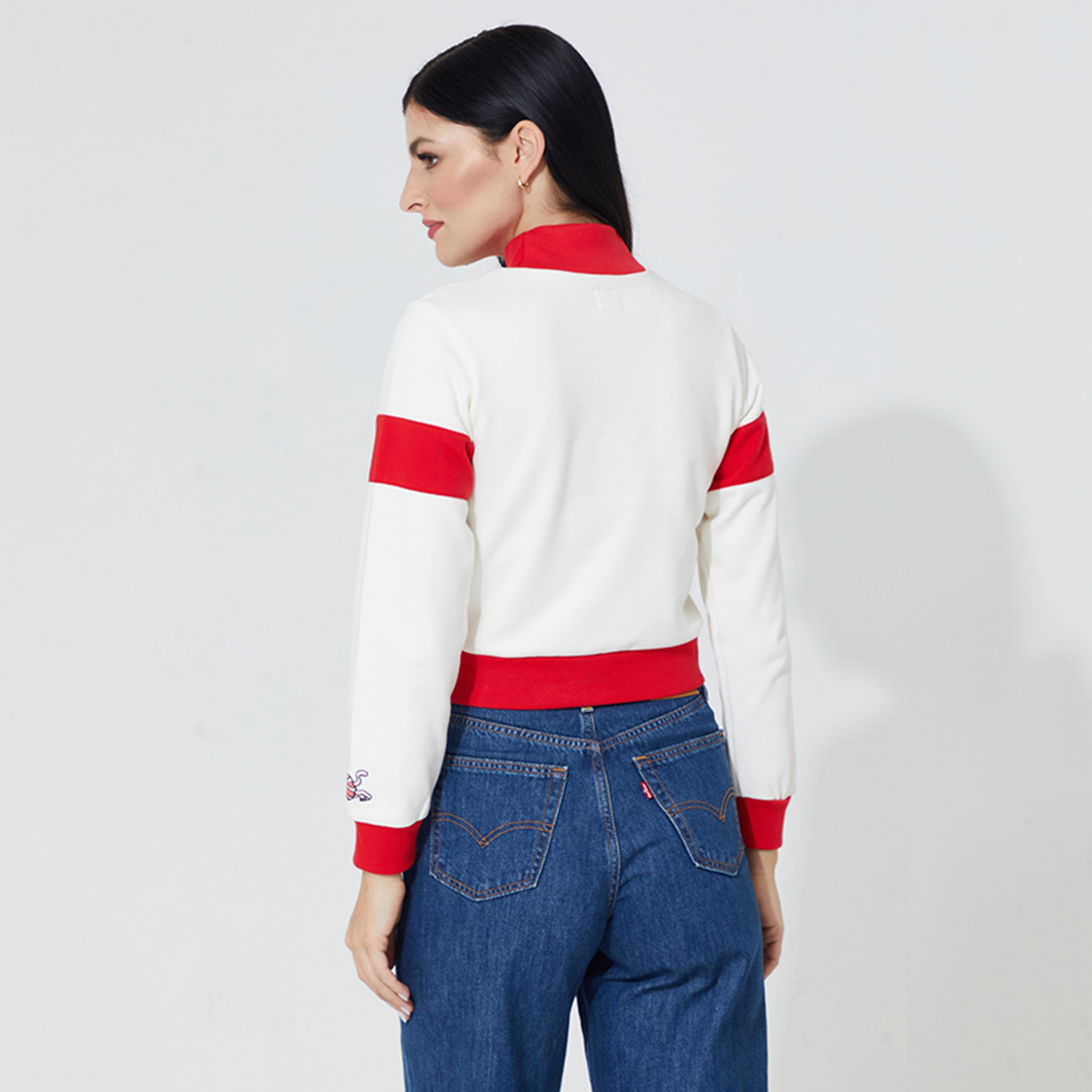 Levi's Color Block High Neck Long Sleeves Women's Sweatshirt-women-clothing-hoodiesandsweatshirts-sweatshirts-image-4