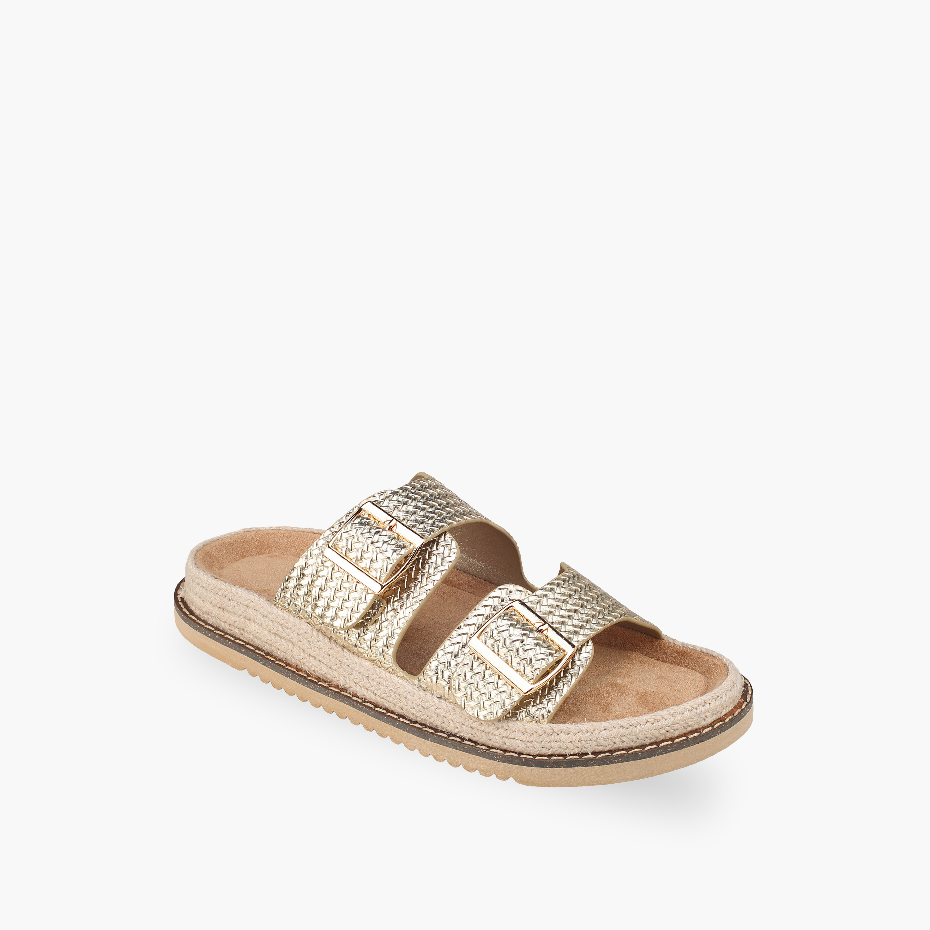 Peppermint Women Buckle Detail Sandals-women-shoes-flats-sandals-image-2