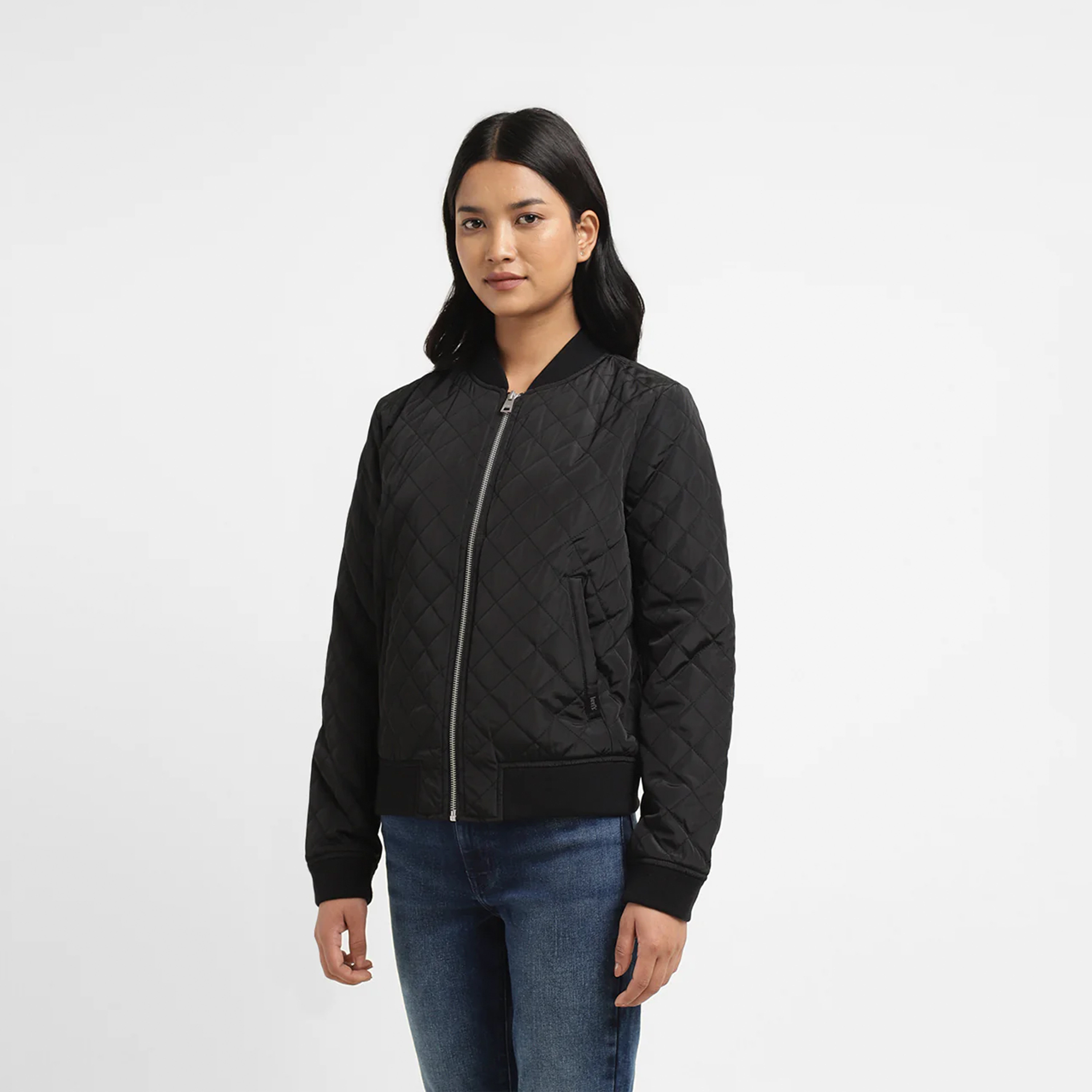 ليفايز- جاكيت بياقة محاكة وأكمام طويلة-women-clothing-sportswearandactivewear-coatsandjackets-jackets-image-3