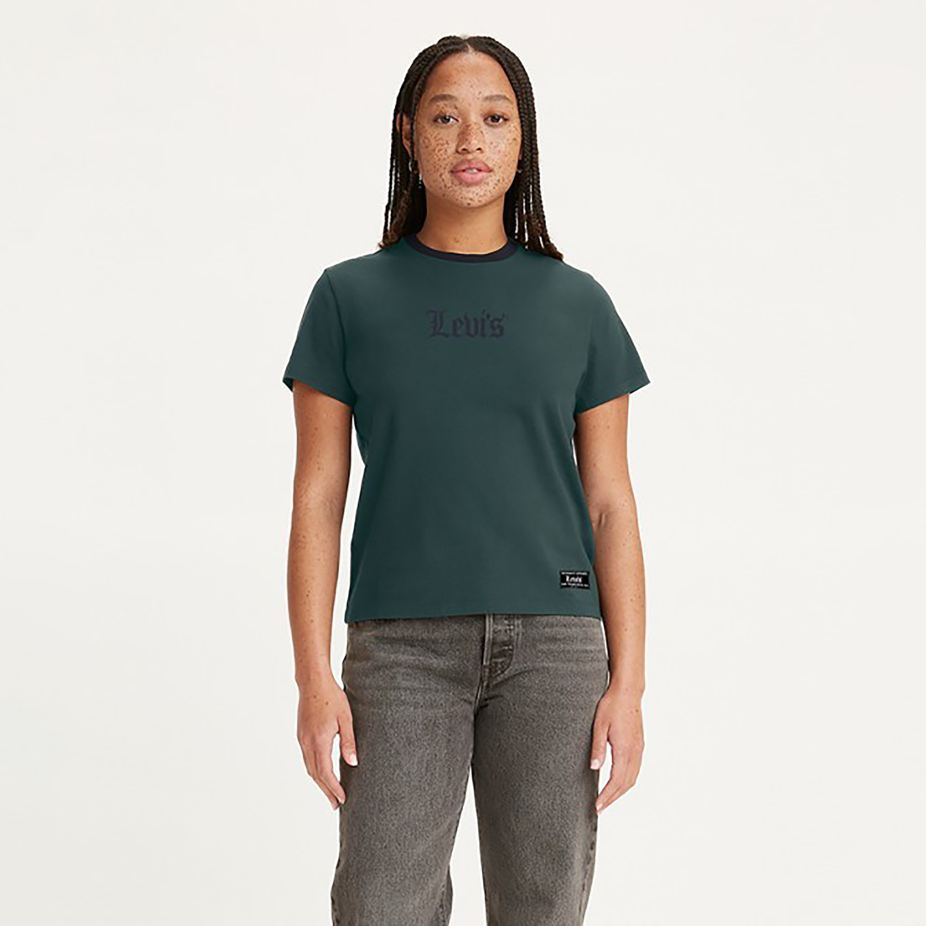 Levi's Logo Crew Neck Short Sleeves T-Shirt-women-clothing-tshirts-image-1