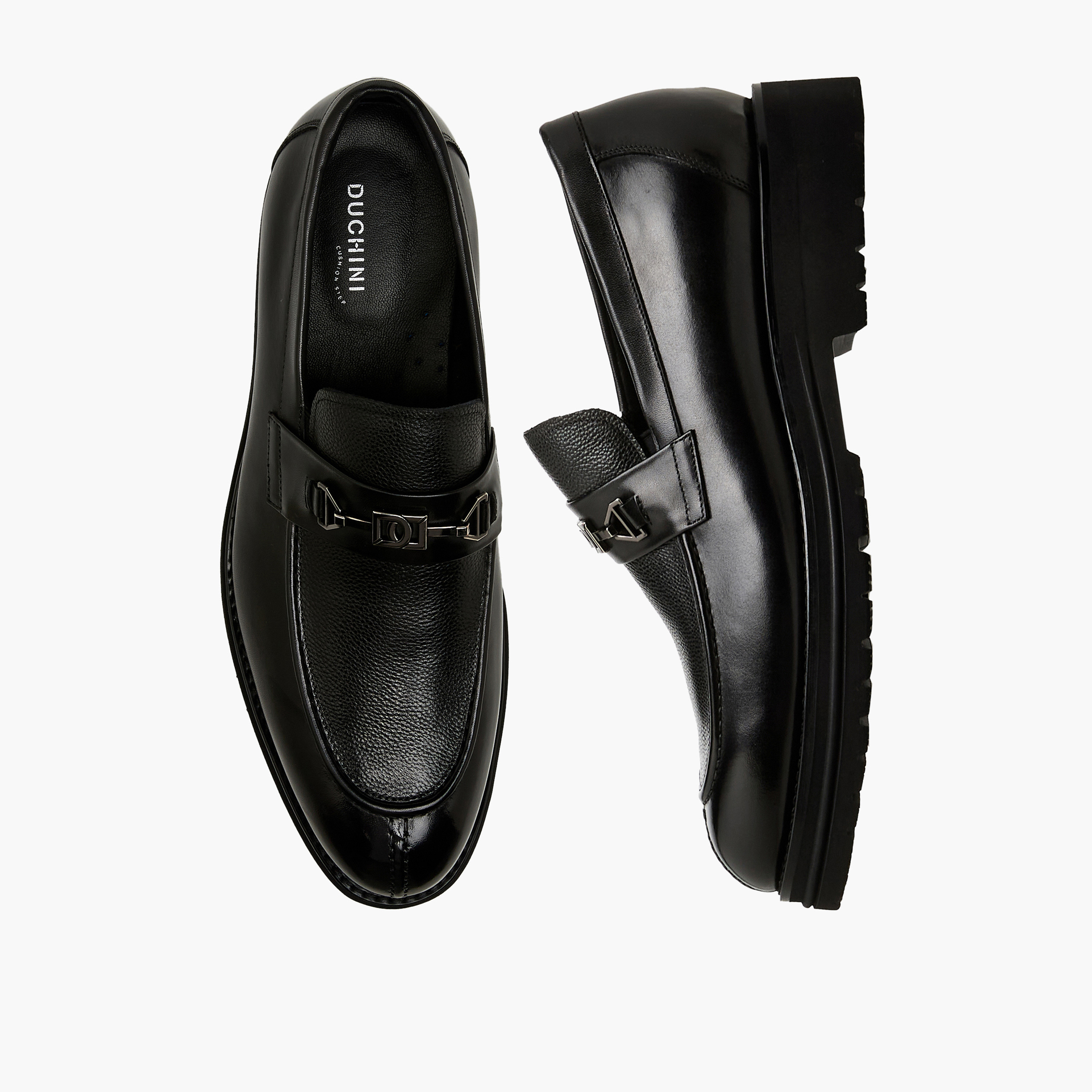 Duchini Men Genuine Leather Slip-On Loafers-men-shoes-loafersandmoccasins-image-1