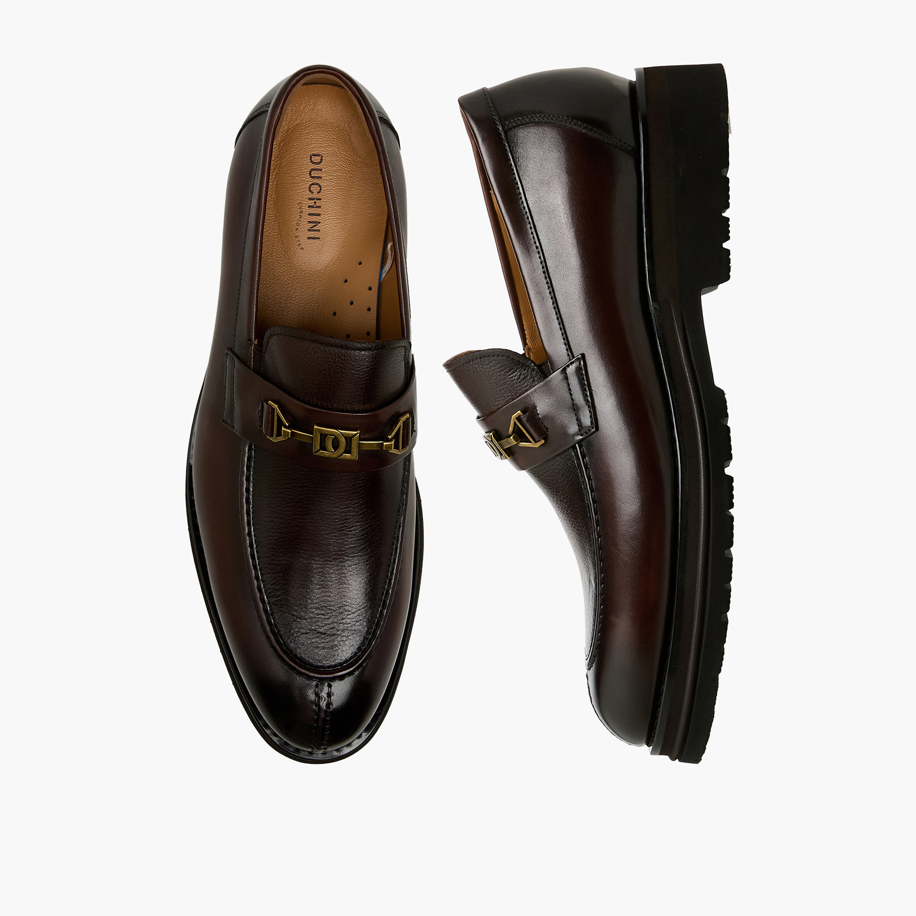 Duchini Men Genuine Leather Slip-On Loafers-men-shoes-loafersandmoccasins-image-1