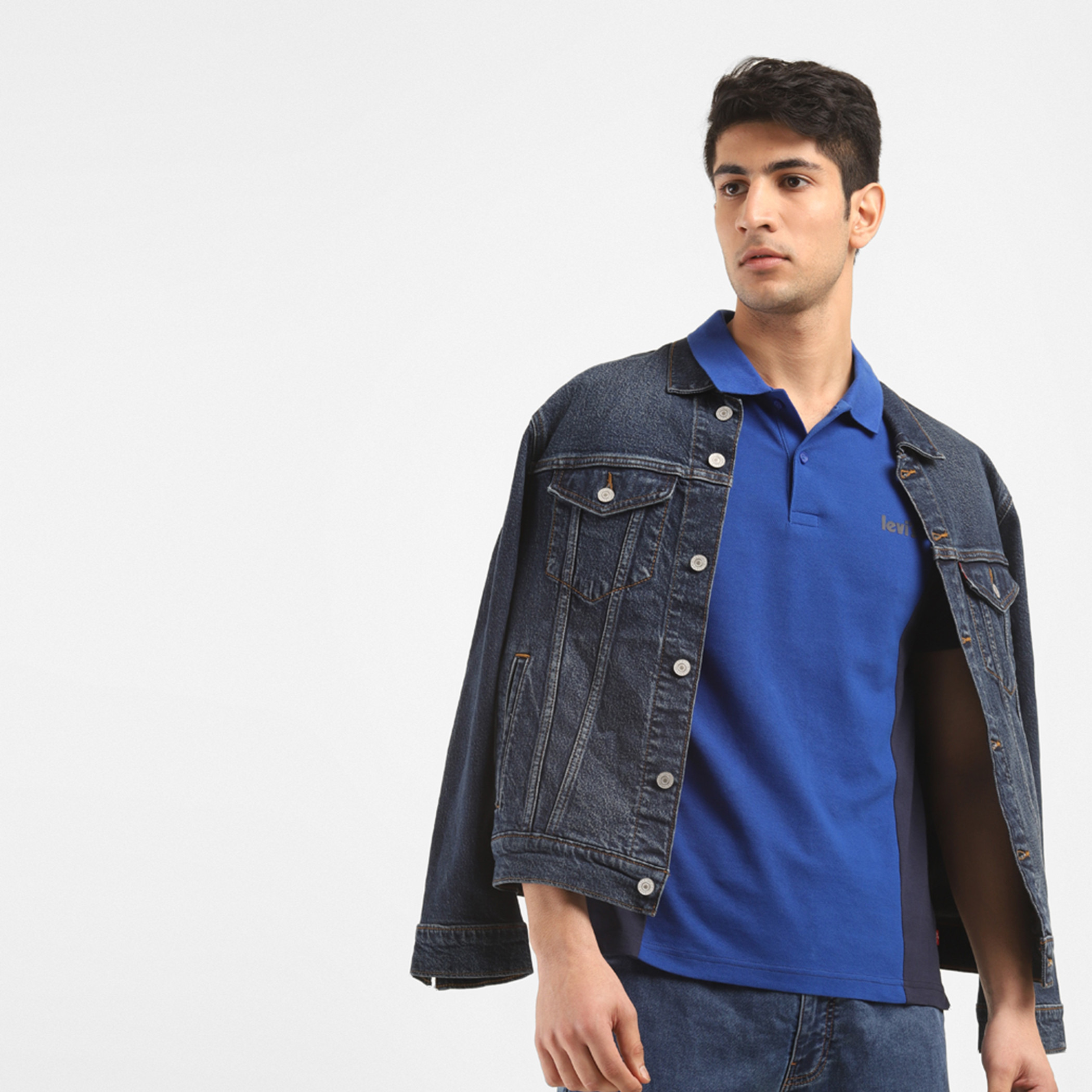 Levi's Men Blue Colour Blocking Collared Short Sleeves Polo T-Shirt-men-clothing-tshirtsandpolos-polos-image-6