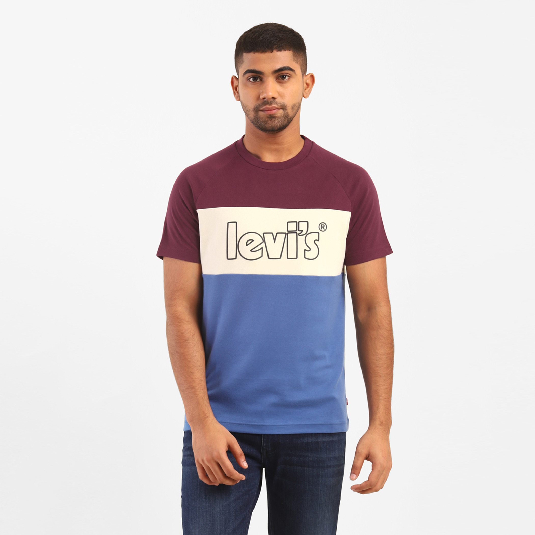 Levi's Men Multicolour Colour Blocking Crew Neck Short Sleeves T-Shirt-men-clothing-tshirtsandpolos-tshirts-image-1