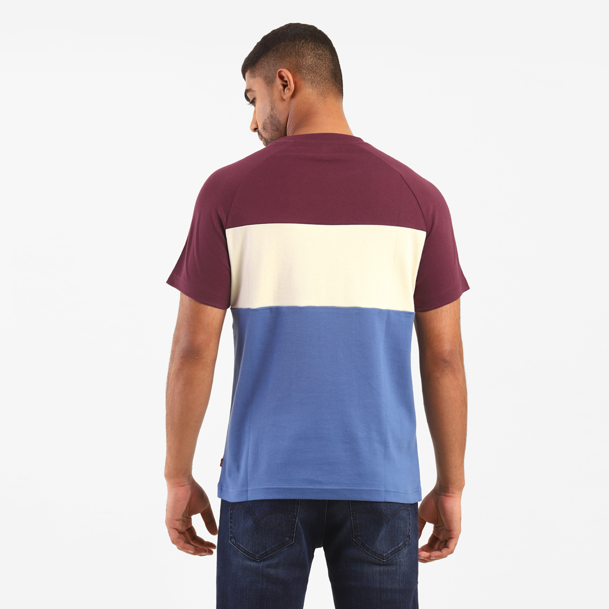 Levi's Men Multicolour Colour Blocking Crew Neck Short Sleeves T-Shirt-men-clothing-tshirtsandpolos-tshirts-image-2