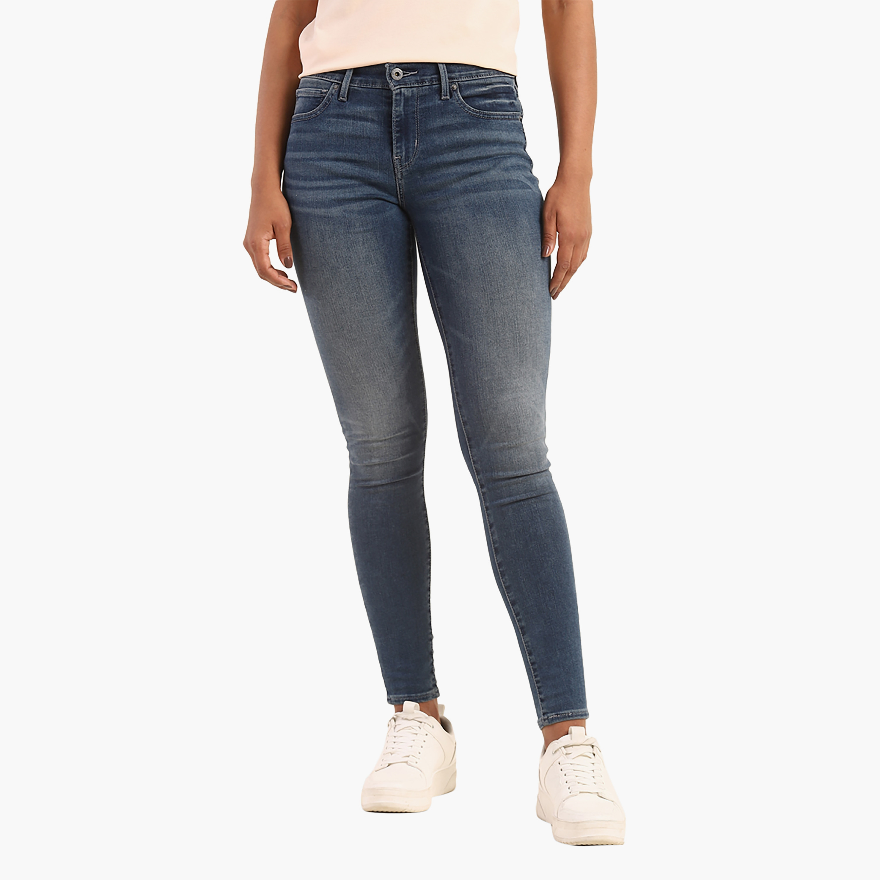 Levi's 710 Skinny Fit Blue 5 Pockets Women's Jeans-women-clothing-bottoms-jeans-image-1