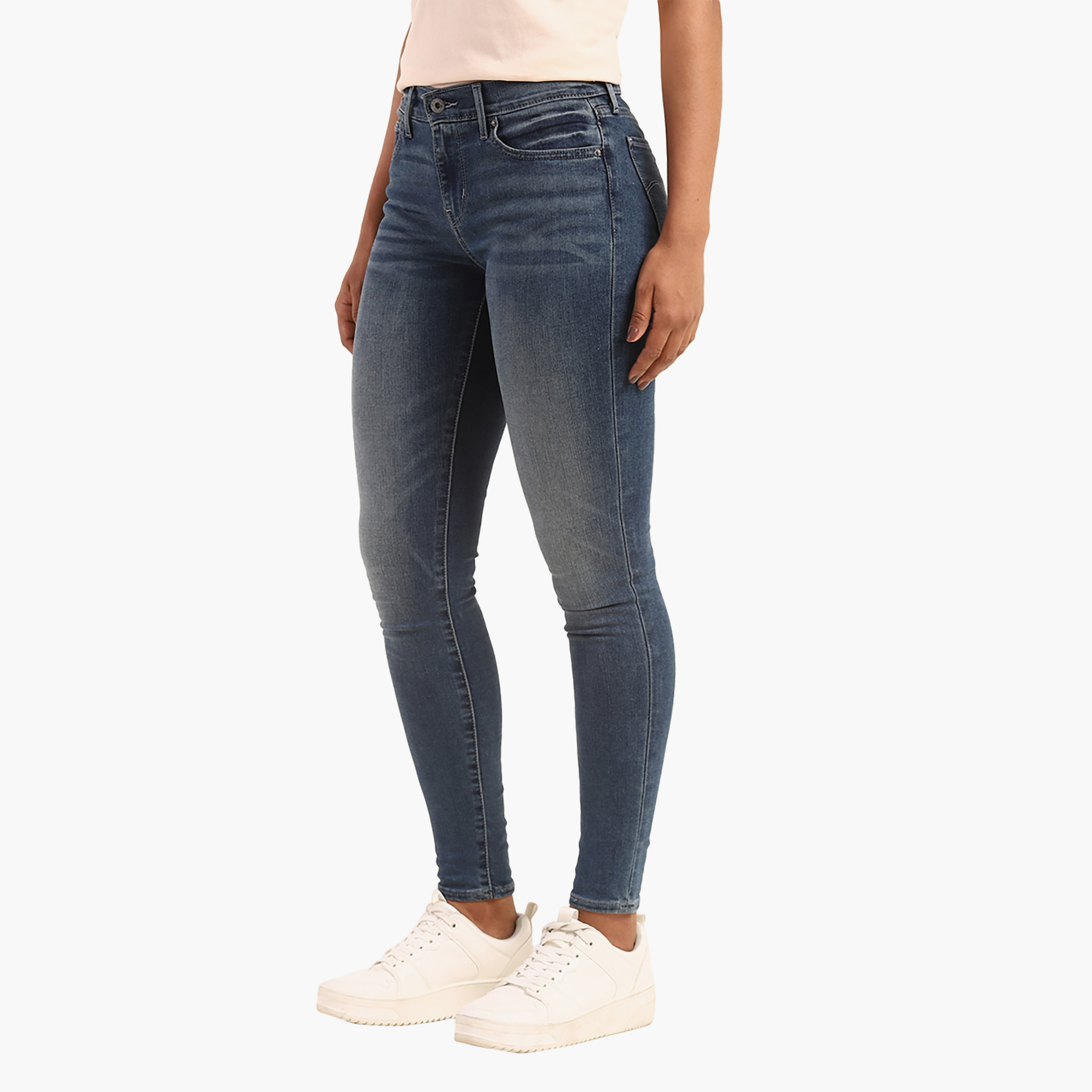Levi's 710 Skinny Fit Blue 5 Pockets Women's Jeans-women-clothing-bottoms-jeans-image-3