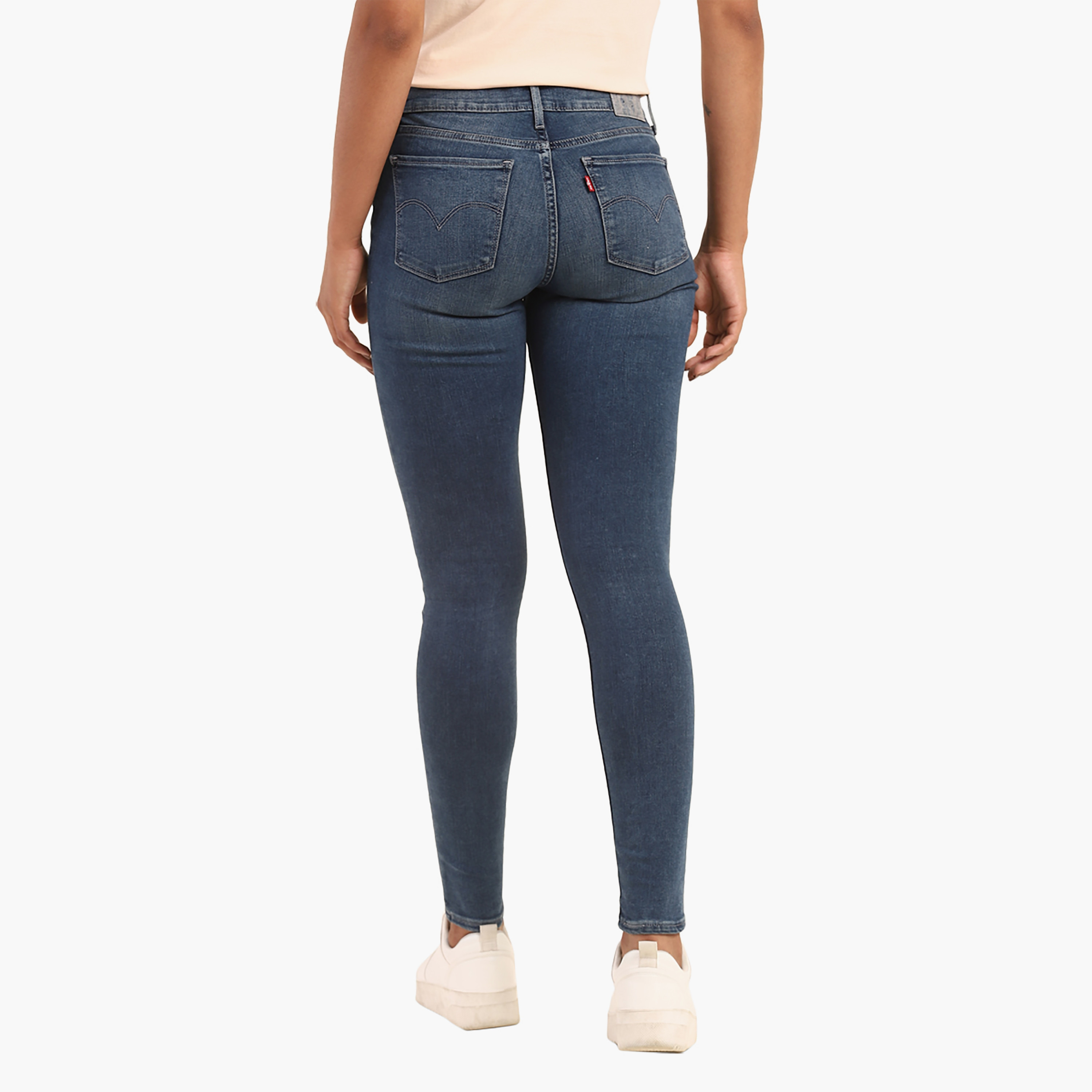 Levi's 710 Skinny Fit Blue 5 Pockets Women's Jeans-women-clothing-bottoms-jeans-image-4