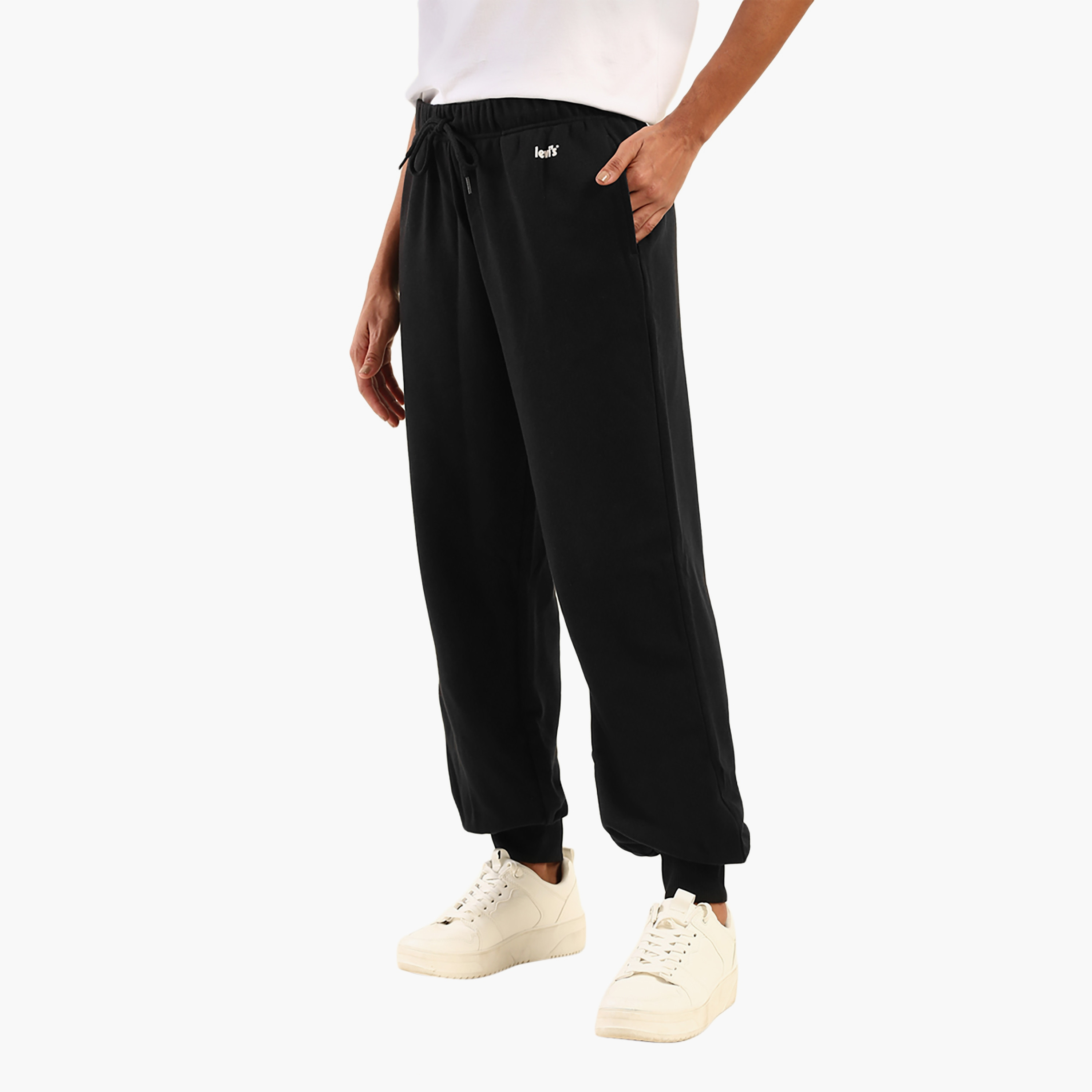 Levi's Plain Mid-Rise Drawstring Women's Jogger-women-clothing-bottoms-joggers-image-3