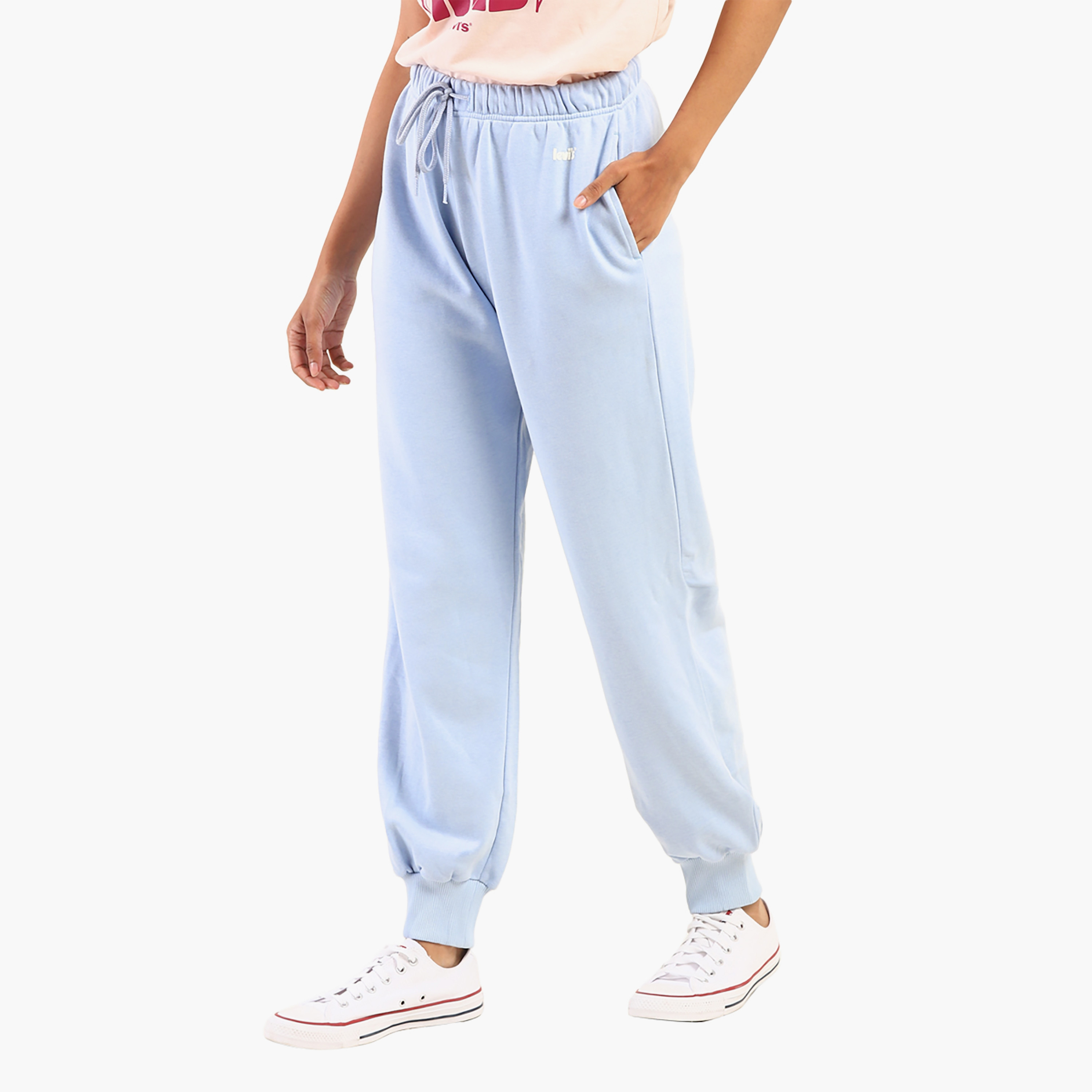 Levi's Plain Mid-Rise Drawstring Women's Jogger-women-clothing-bottoms-joggers-image-3
