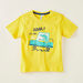 Juniors Graphic Print T-shirt with Round Neck and Short Sleeves-T Shirts-thumbnail-0