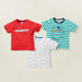Juniors Graphic Print T-shirt with Short Sleeves - Set of 3-T Shirts-thumbnail-0