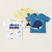 Juniors Graphic Print T-shirt with Short Sleeves - Pack of 3-T Shirts-thumbnail-0