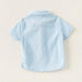 Juniors Solid Shirt with Spread Collar and Short Sleeves-Shirts-thumbnail-3