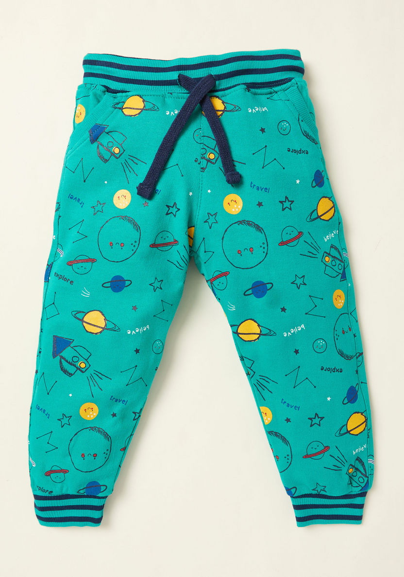 Juniors Printed Pants with Drawstring Closure - Set of 2-Pants-image-4