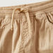 Juniors Solid Woven Pants with Drawstring Closure-Pants-thumbnail-1