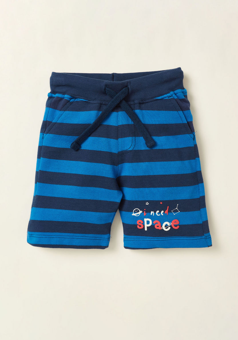 Juniors Printed Shorts with Drawstring Closure - Set of 2-Shorts-image-1
