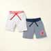 Juniors Knit Shorts with Pockets and Elasticated Waist - Set of 2-Shorts-thumbnail-0