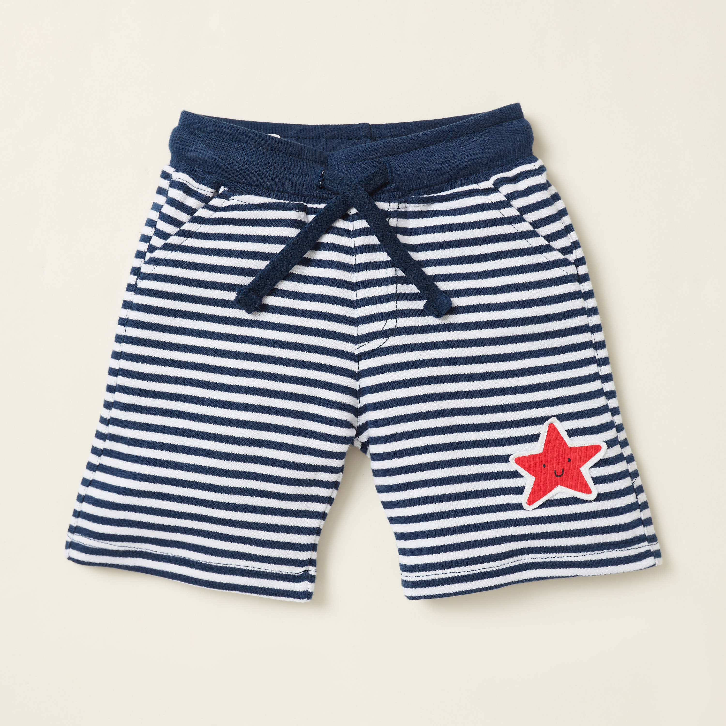 Juniors Knit Shorts with Pockets and Elasticated Waist - Set of 2-baby-boys-clothing-bottoms-shorts-image-3