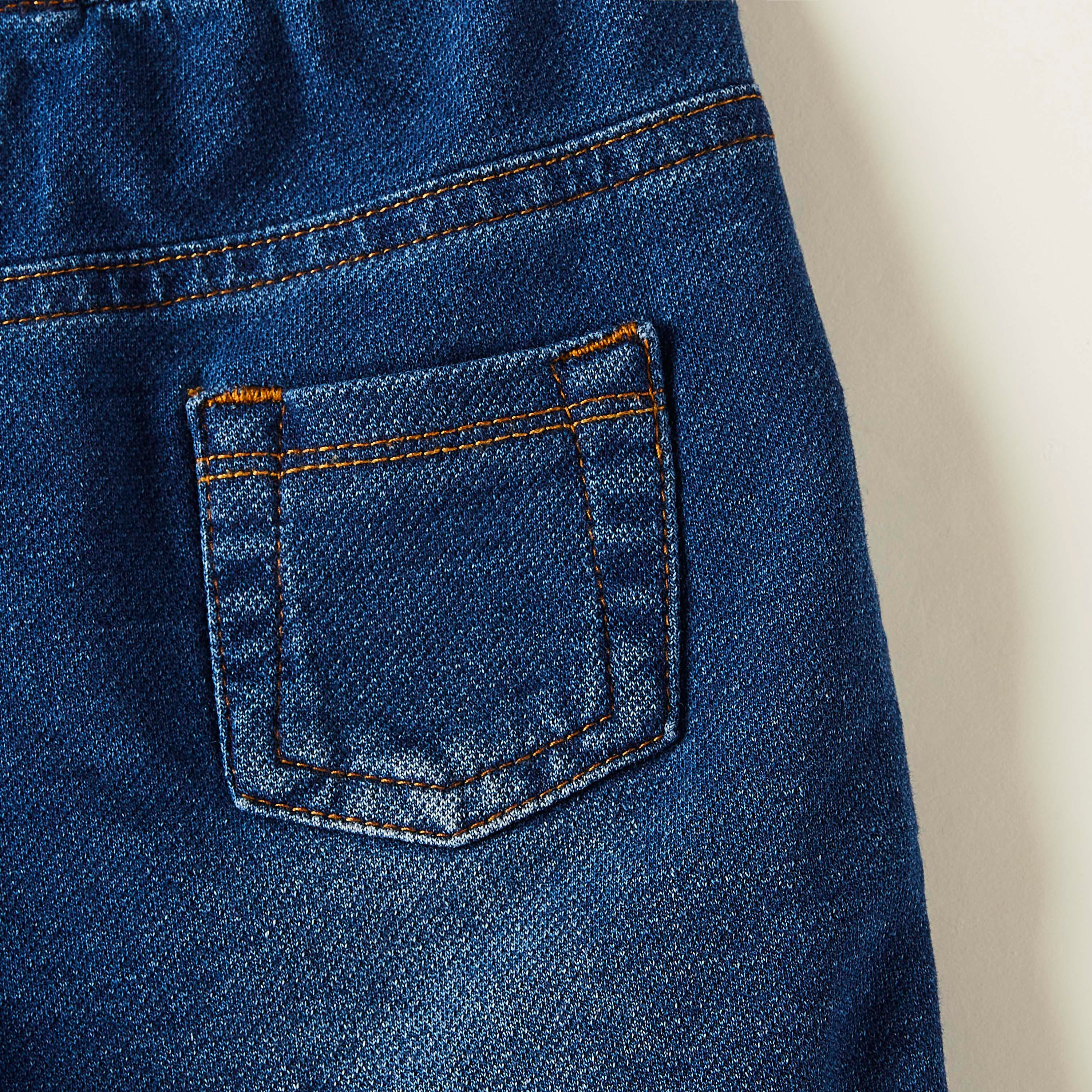 Juniors Regular Fit Denim Shorts-baby-boys-clothing-bottoms-shorts-image-3