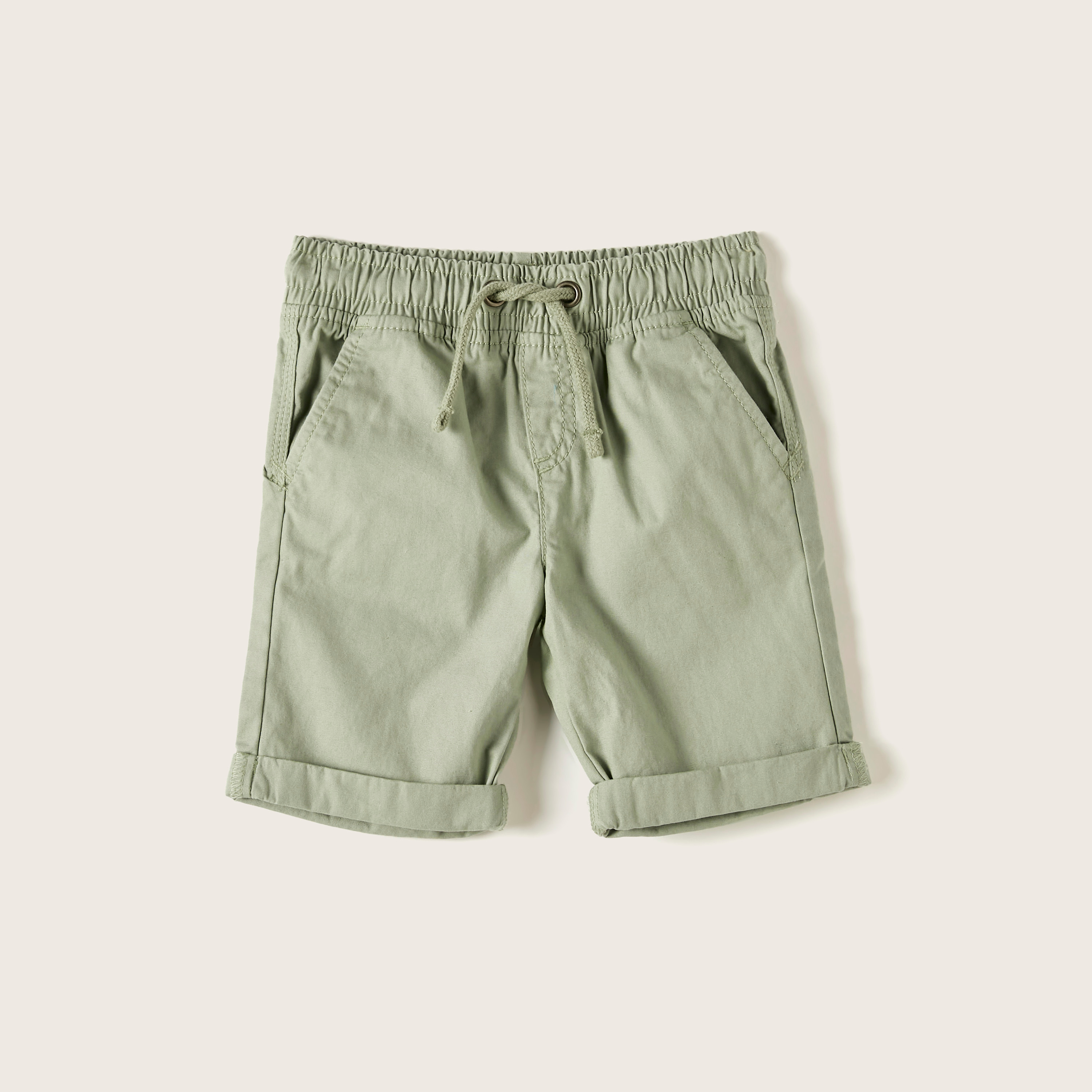 شورت سادة بجيوب ورباط إغلاق من جونيورز-baby-boys-clothing-bottoms-shorts-image-1