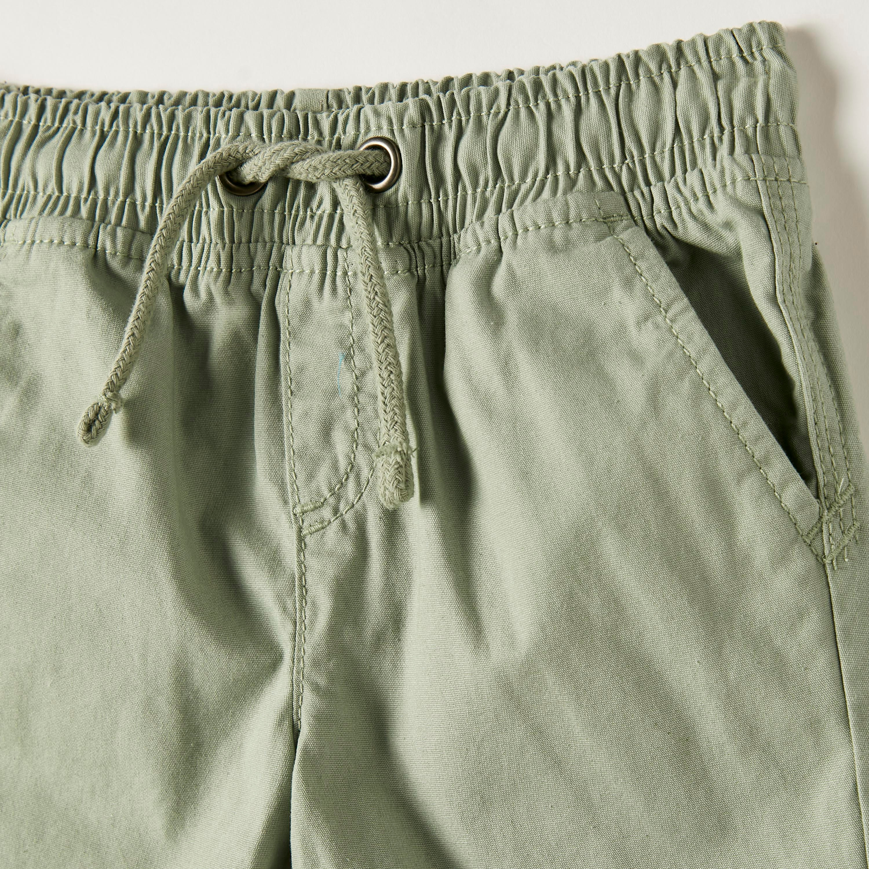 شورت سادة بجيوب ورباط إغلاق من جونيورز-baby-boys-clothing-bottoms-shorts-image-2