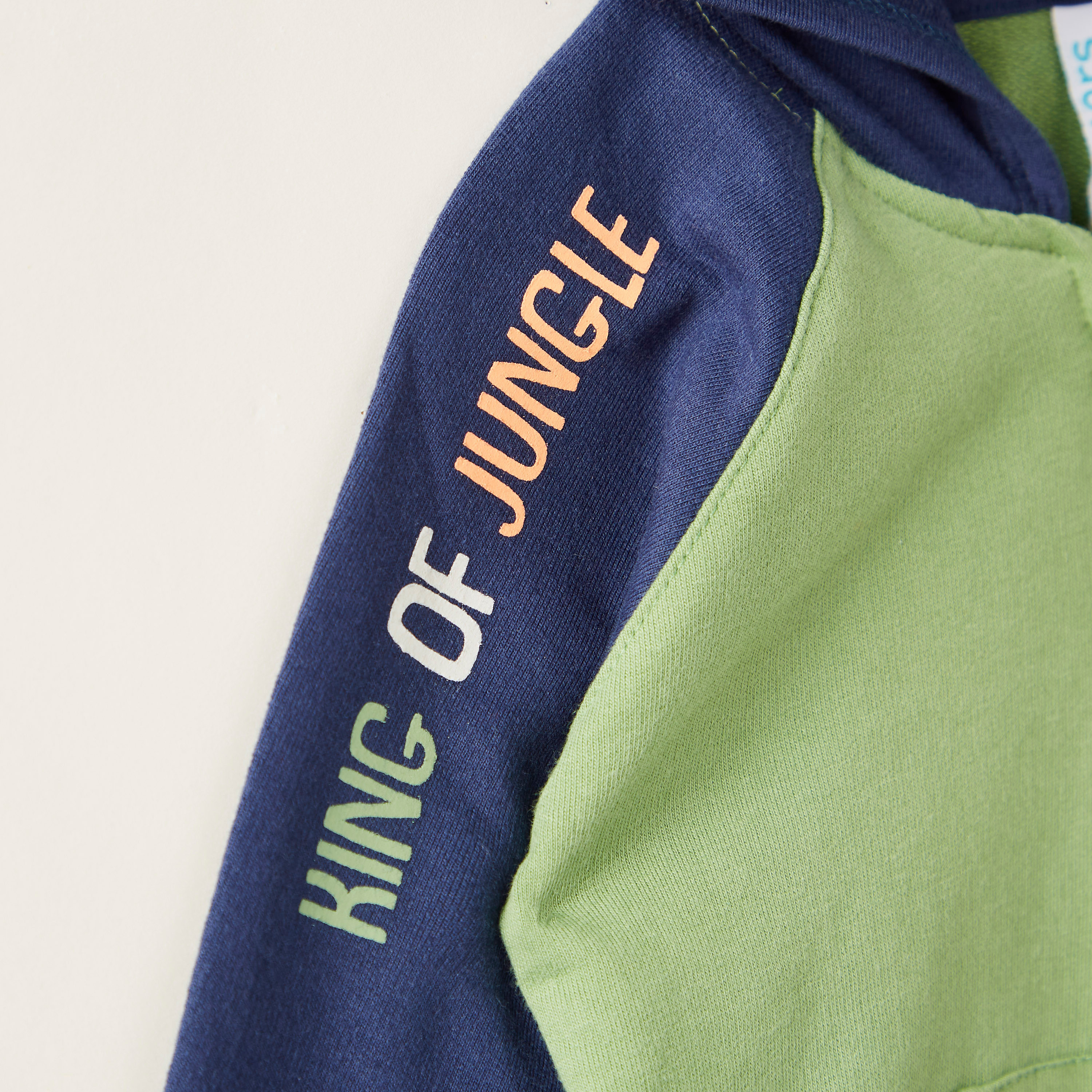 Juniors Print Sweatshirt with Long Sleeves and Hood-baby-boys-clothing-winterwear-sweatshirts-image-2