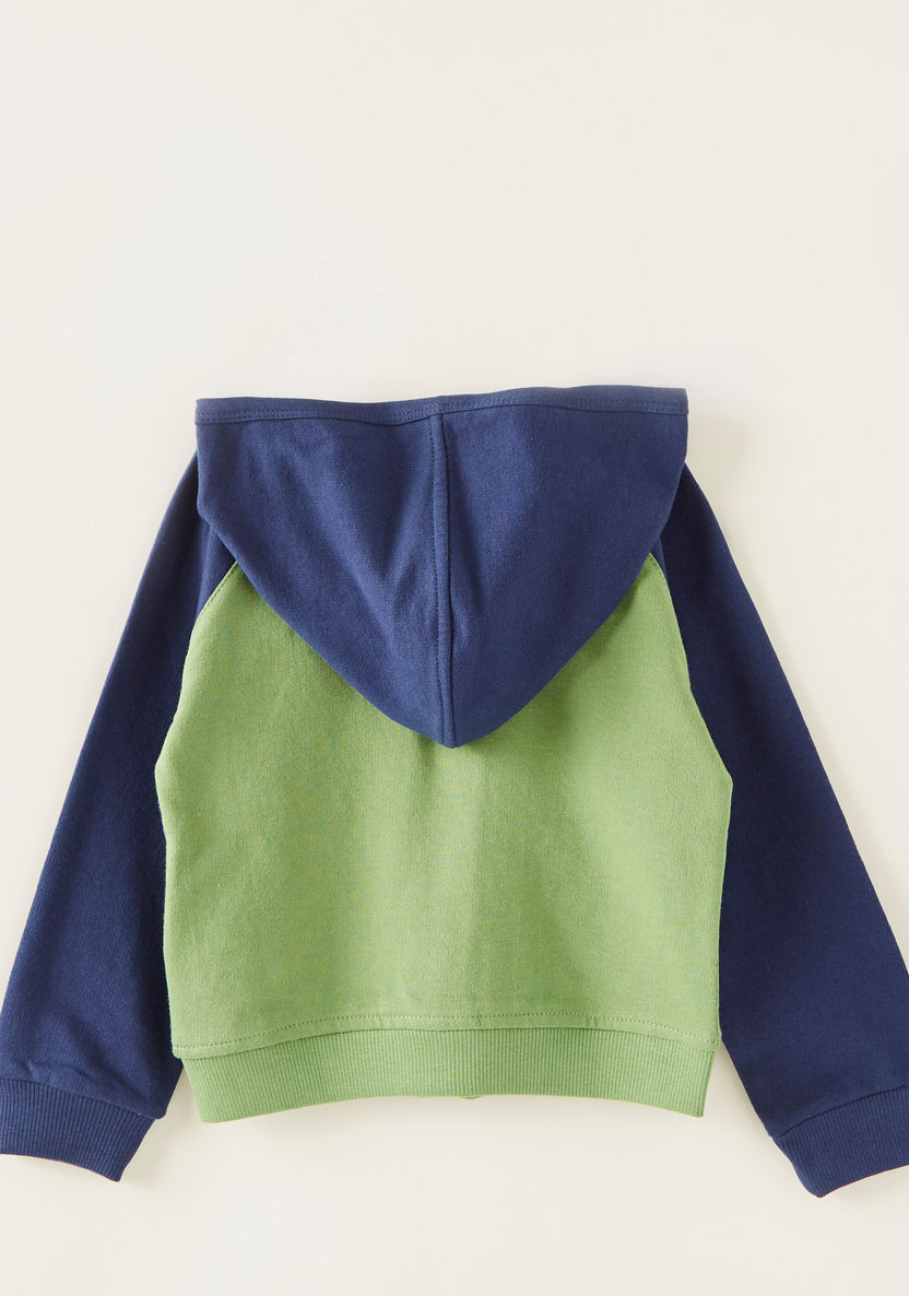 Juniors Print Sweatshirt with Long Sleeves and Hood-Sweatshirts-image-2