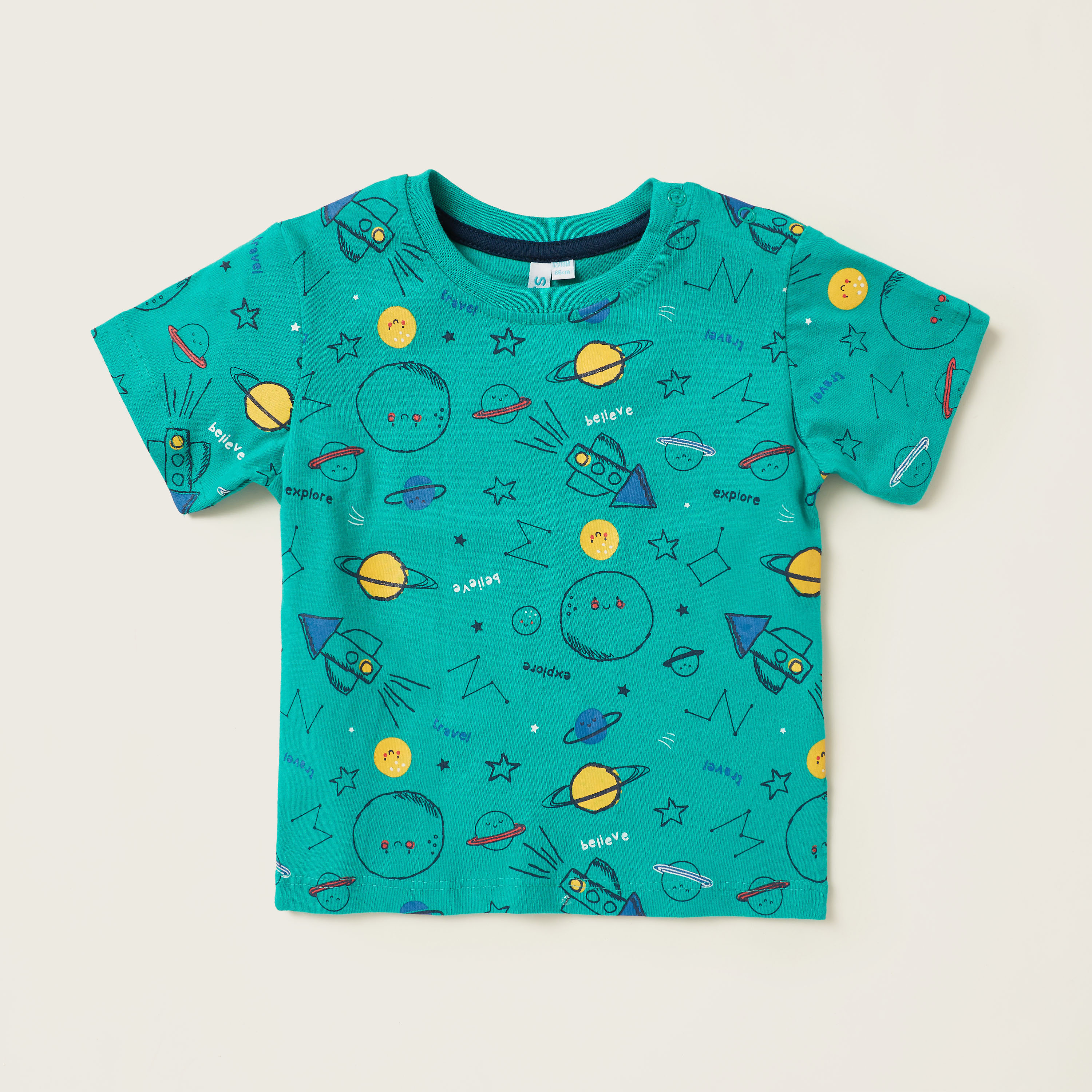 طقم شورت وتيشيرت 3 قطع بطبعات من جونيورز-baby-boys-clothing-setsandcoords-image-2