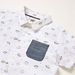 Juniors All-Over Print Shirt with Textured Shorts Set-Clothes Sets-thumbnail-4