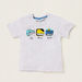 Juniors Printed 3-Piece T-shirt and Shorts Set-Clothes Sets-thumbnail-1