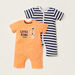 Juniors Printed Romper with Short Sleeves - Pack of 2-Rompers%2C Dungarees and Jumpsuits-thumbnail-0
