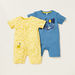 Juniors Printed Romper with Short Sleeves - Pack of 2-Rompers%2C Dungarees and Jumpsuits-thumbnail-0