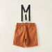 Juniors Solid Shorts with Suspenders-Shorts-thumbnail-2