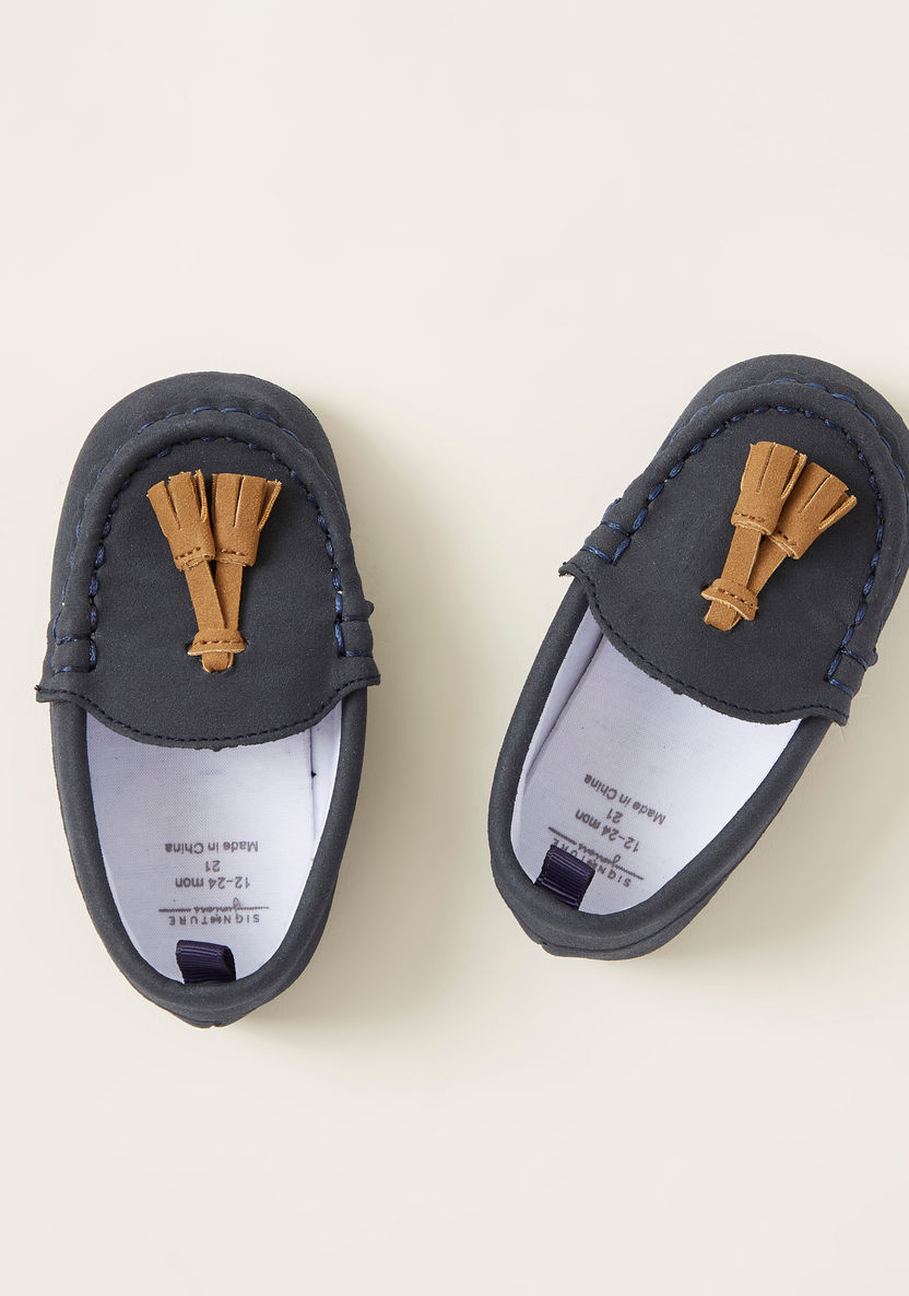Juniors Solid Loafers with Tassel Detail-Casual-image-0