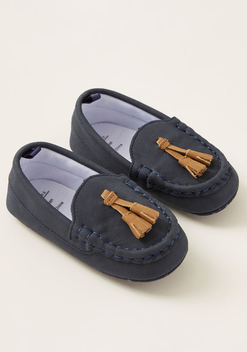 Juniors Solid Loafers with Tassel Detail-Casual-image-1