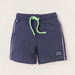 Juniors Striped Romper and Drawstring Detailed Shorts Set-Clothes Sets-thumbnail-3