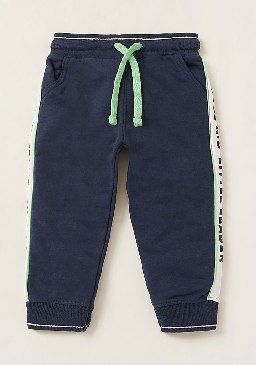 Juniors Printed Short Sleeves T-shirt and Jogger Pant Set-Clothes Sets-image-2