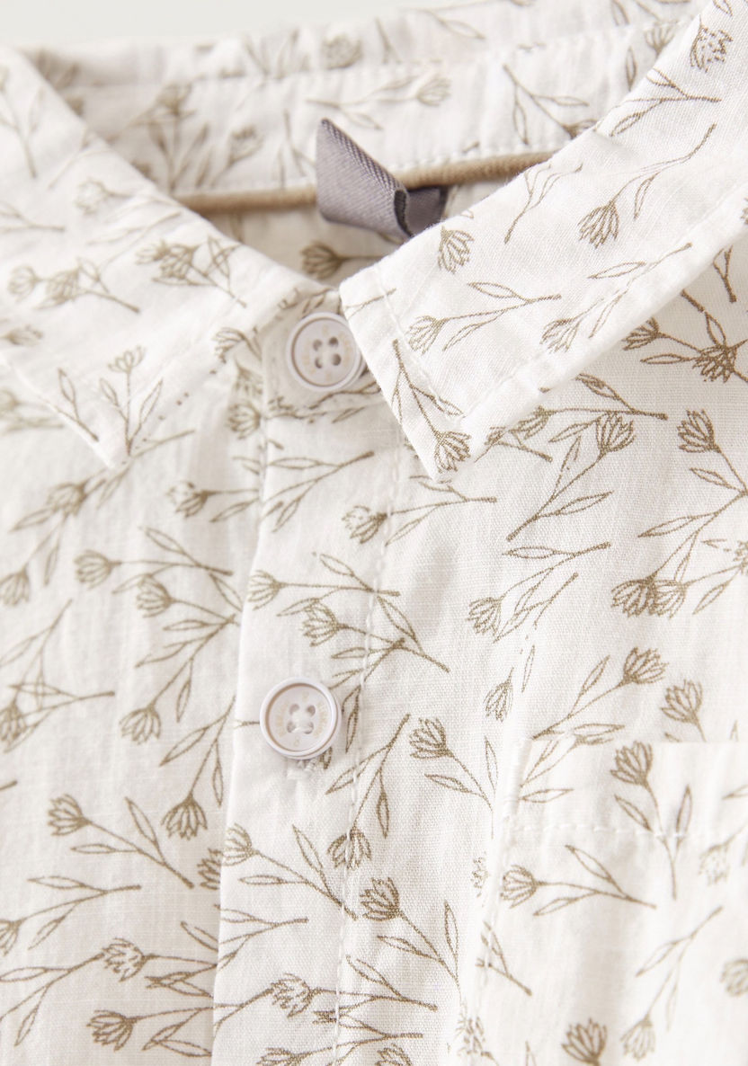 Giggles All Over Print Shirt with Long Sleeves and Collar-Shirts-image-1