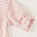 Giggles Striped Shirt with Mandarin Neck and Long Sleeves-Shirts-thumbnail-2