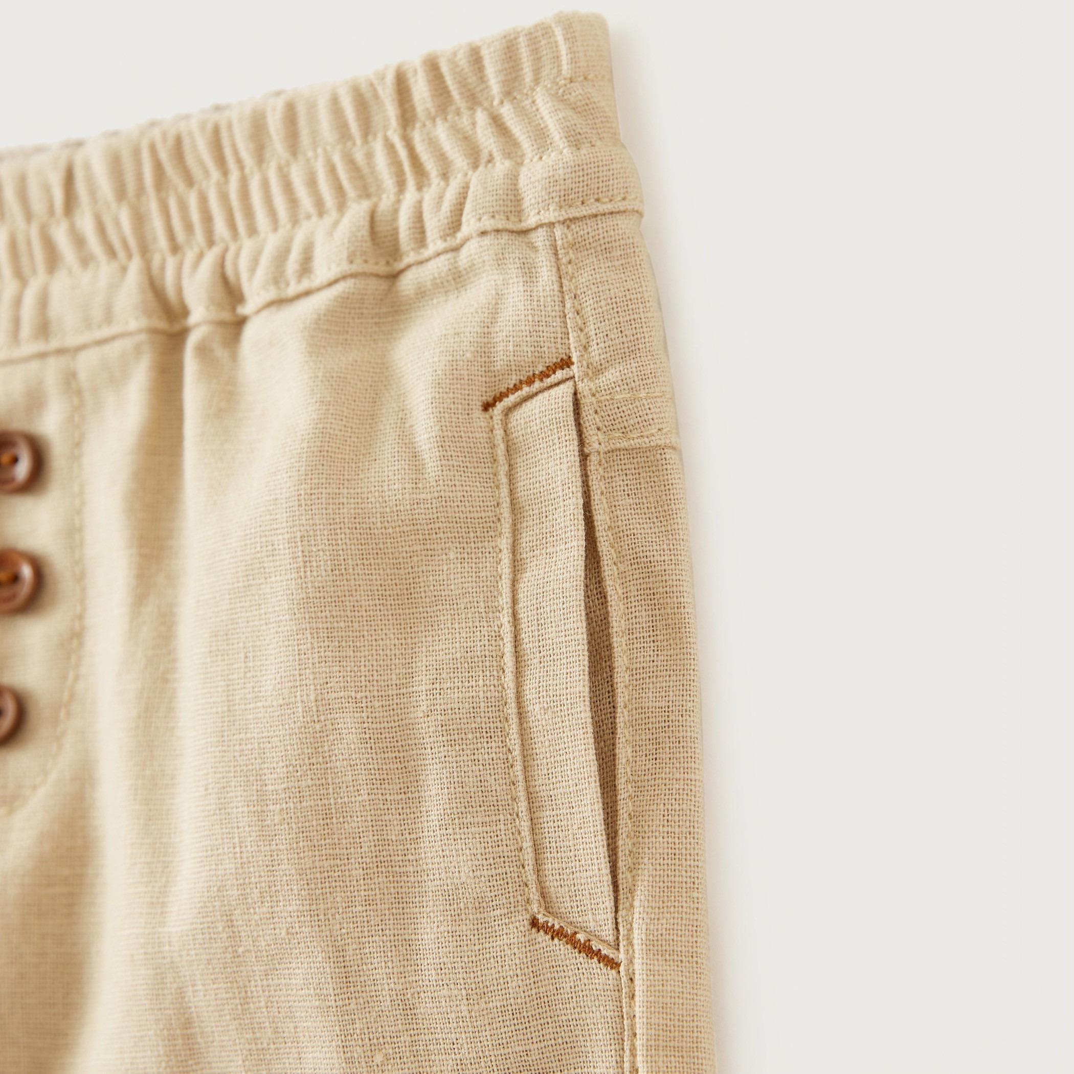 Giggles Pants with Pocket Detail and Elasticised Waistband-baby-boys-clothing-bottoms-trousers-image-2
