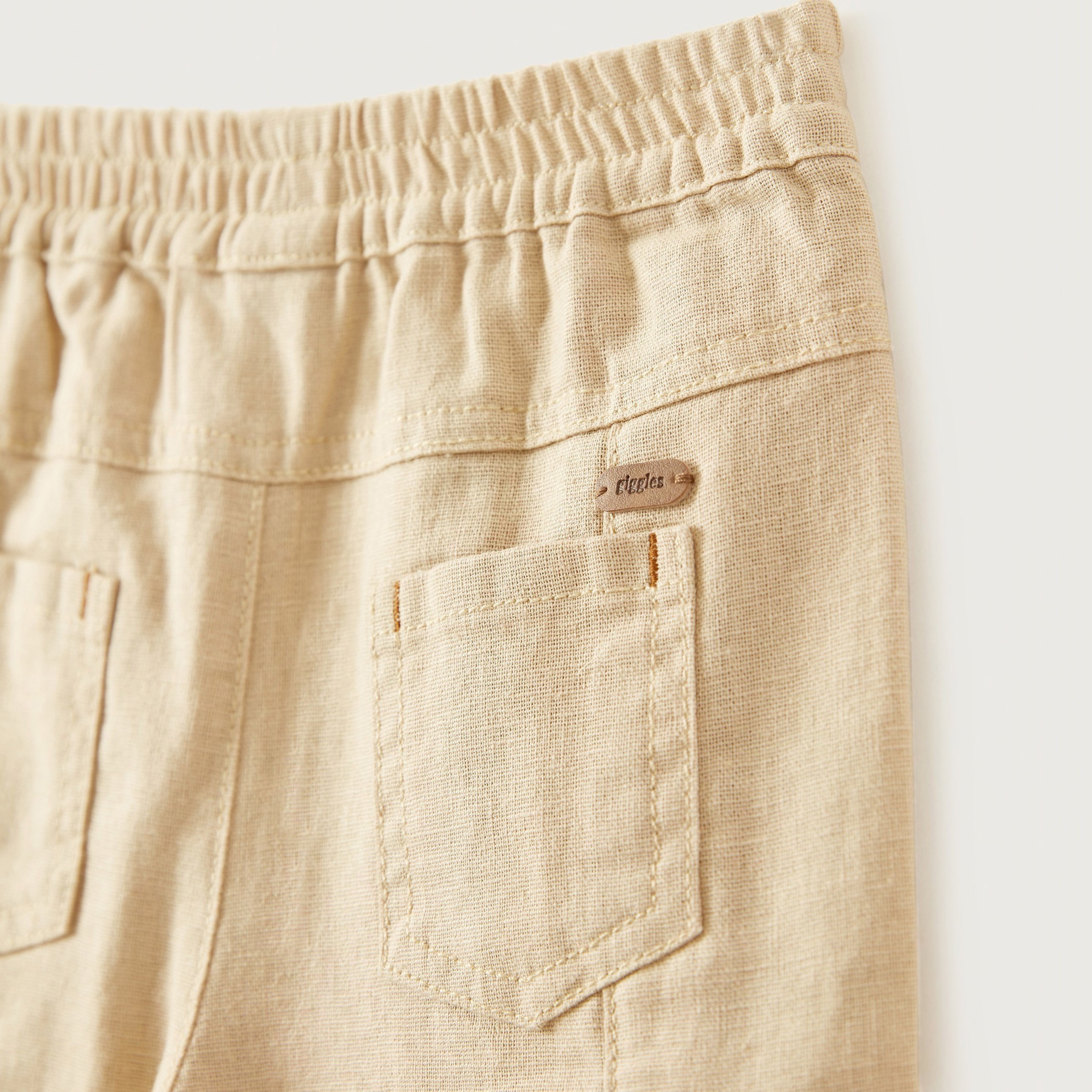 Giggles Pants with Pocket Detail and Elasticised Waistband-baby-boys-clothing-bottoms-trousers-image-4