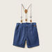 Giggles Solid Shorts with Suspenders and Pockets-Shorts-thumbnail-0