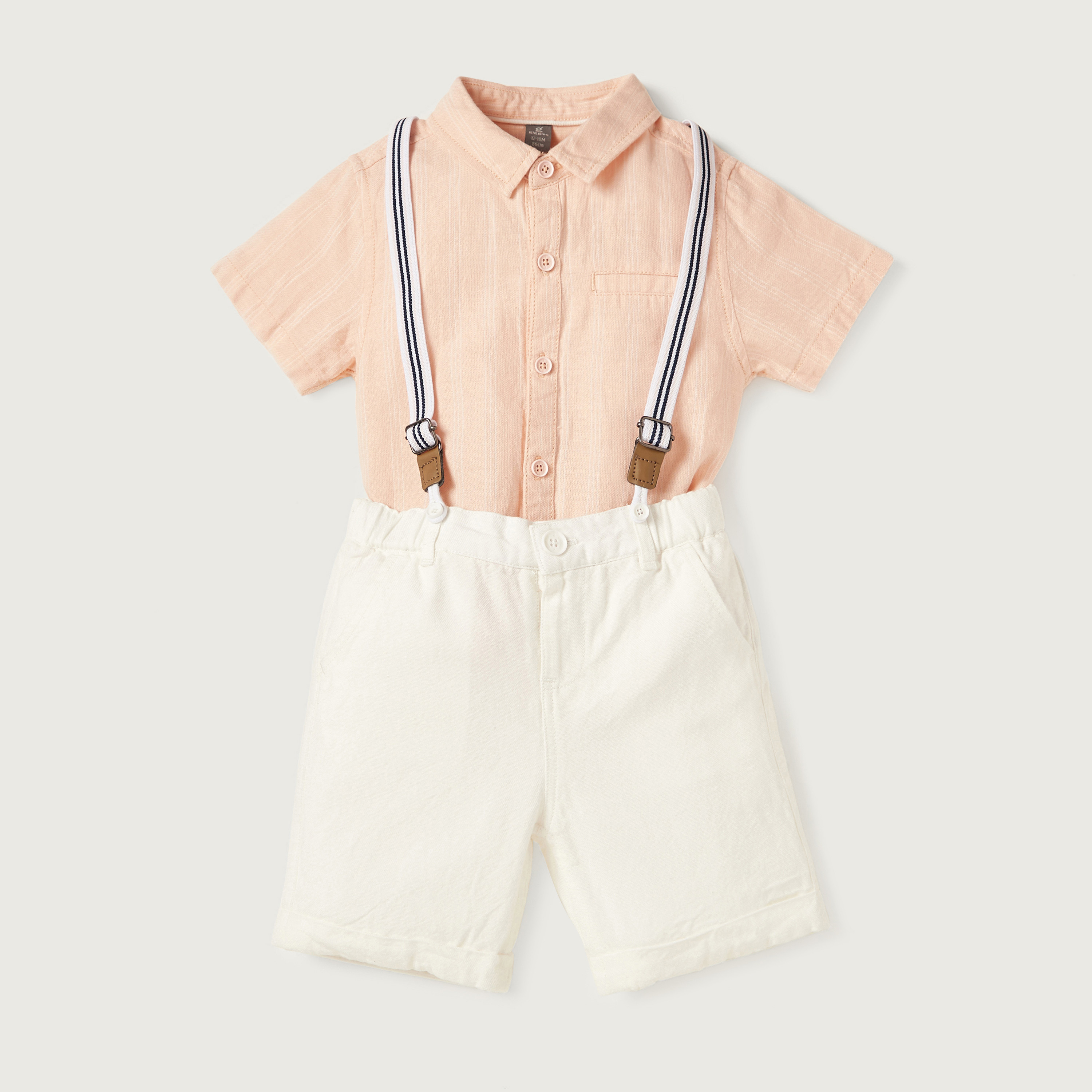 Giggles Collared Shirt and Shorts Set with Suspenders-baby-boys-clothing-setsandcoords-image-1