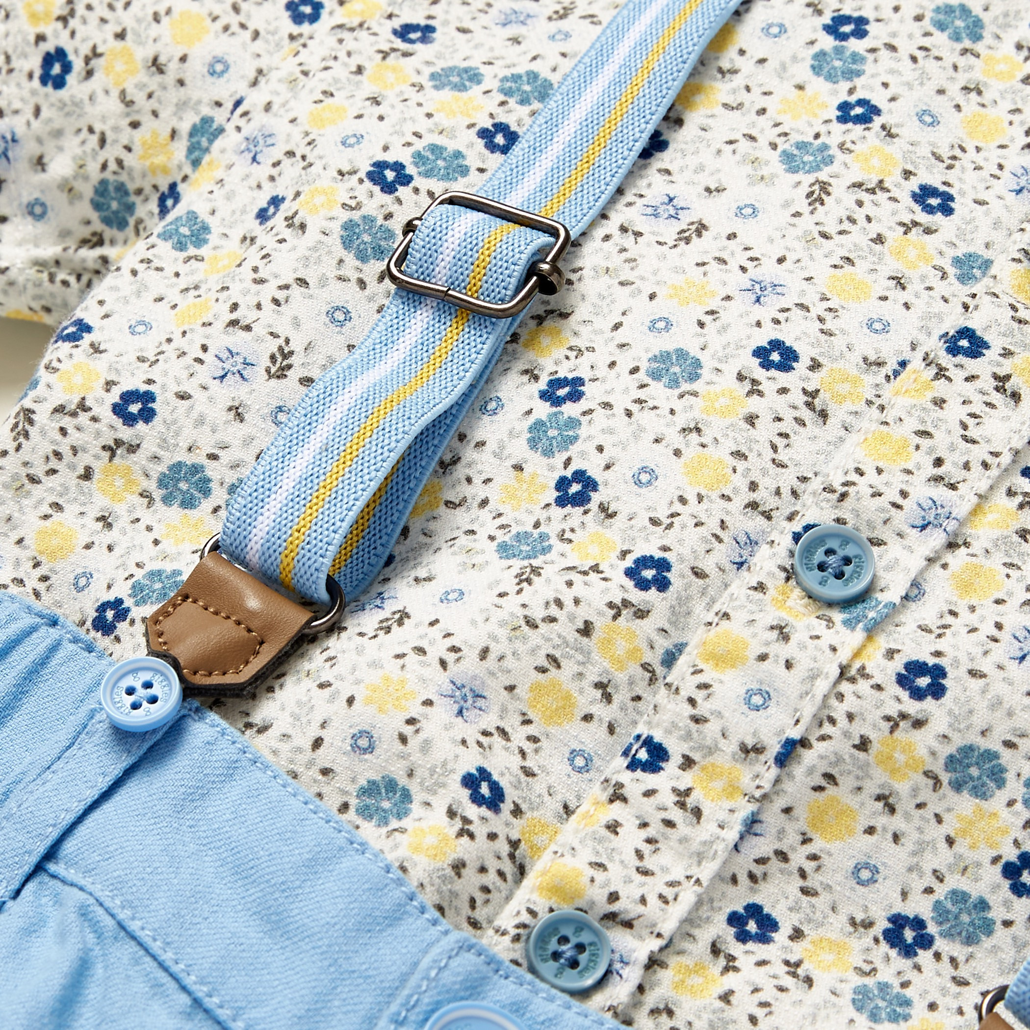 Giggles All-Over Floral Print Shirt with Solid Shorts and Suspenders-baby-boys-clothing-setsandcoords-image-7