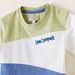 Lee Cooper Colourblock T-shirt with Round Neck and Short Sleeves-T Shirts-thumbnail-1