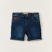 Lee Cooper Denim Shorts with Pockets and Button Closure-Shorts-thumbnail-0