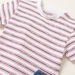 Lee Cooper Striped T-shirt with Solid Denim Shorts-Clothes Sets-thumbnail-3