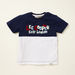 Lee Cooper Graphic Print T-shirt with Solid Denim Shorts Set-Clothes Sets-thumbnail-1