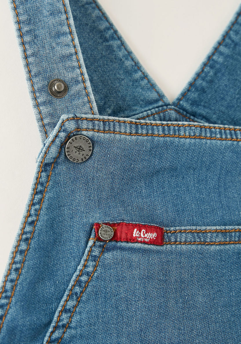 Lee Cooper Denim Dungarees with Pockets and Button Closure-Rompers%2C Dungarees and Jumpsuits-image-1